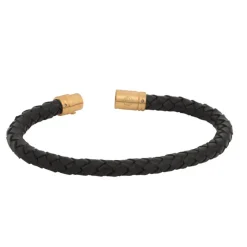 By Billgren Läderarmband, dubbel, brun/grå – 8216