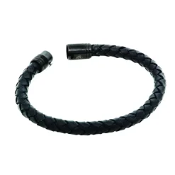 By Billgren Läderarmband, dubbel, brun/grå – 8216