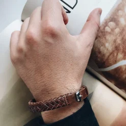 By Billgren Läderarmband, spänne, brunt – 8181