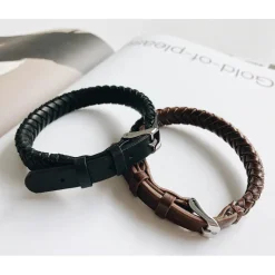 By Billgren Läderarmband, spänne, brunt – 8181