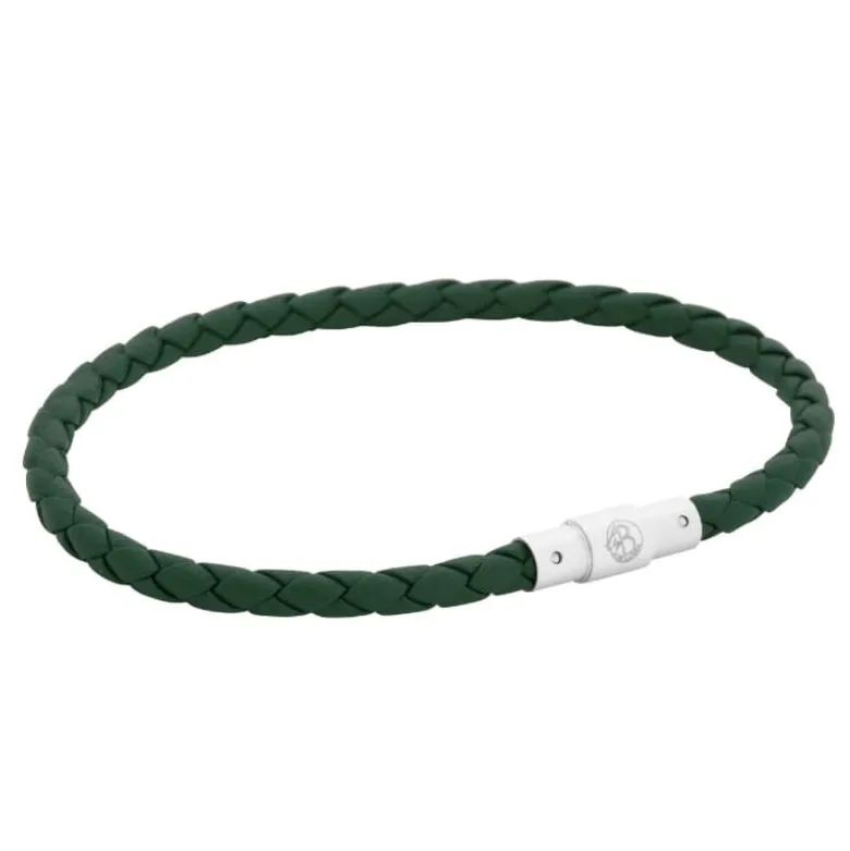By Billgren Läderarmband Tunt/Flätat Svart – 8200
