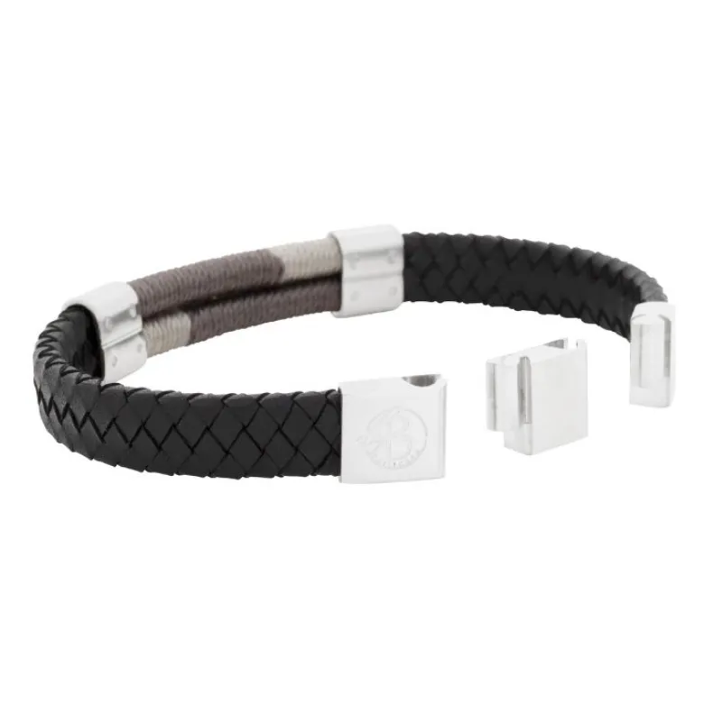 By Billgren Läderarmband, Tvinnad – 8232