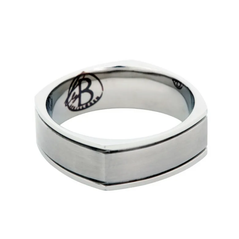 By Billgren Ring, fyrkantig, silver – 5610