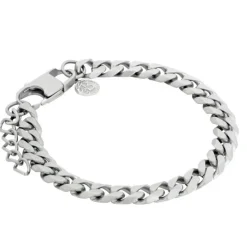 By Billgren Stålarmband, klassisk länk, silver – 8166