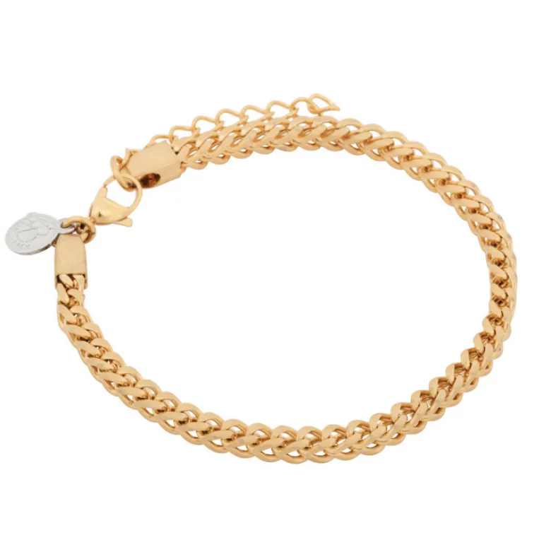By Billgren Stålarmband, länk, guld – 8156