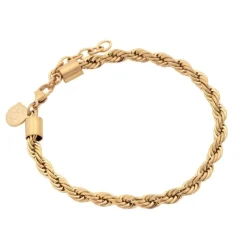 By Billgren Stålarmband, Twisted, guld – 8238