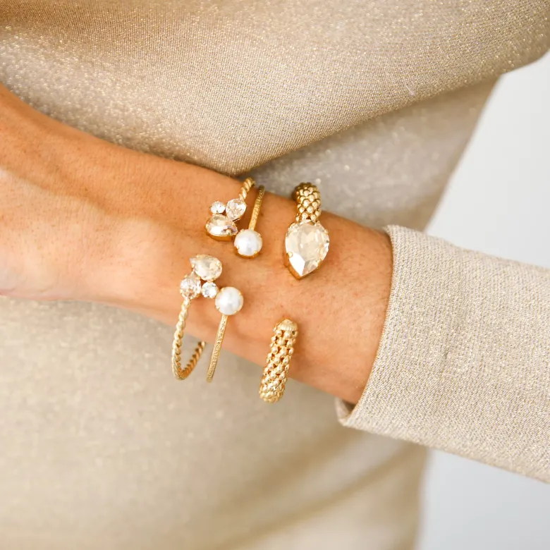 Caroline Svedbom Alisia Armband / Golden Combo (Rhodium)