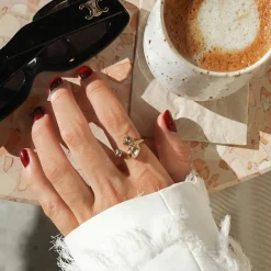 Caroline Svedbom Alisia Ring / Golden Combo (Rhodium)