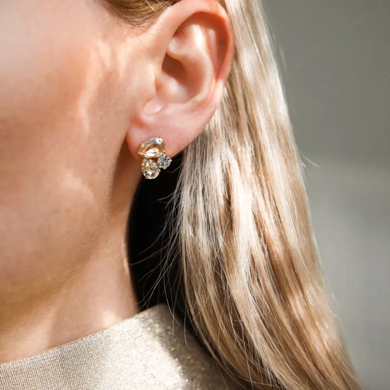 Caroline Svedbom Alisia Örhängen/ Golden Combo (Rhodium)