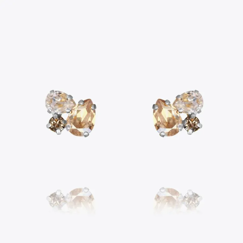 Caroline Svedbom Alisia Örhängen/ Greige Combo (Rhodium)