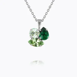 Caroline Svedbom Ana Halsband / Majestic Green Combo (Rhodium)
