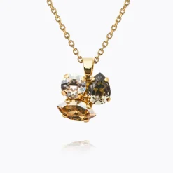 Caroline Svedbom Ana Halsband, Black Golden Combo – Guld