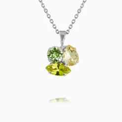 Caroline Svedbom Ana Halsband / Lime Combo (Rhodium)