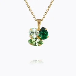Caroline Svedbom Ana Halsband / Majestic Green Combo (Guld)