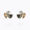 Caroline Svedbom Ana örhängen, Black Golden Combo – Rhodium