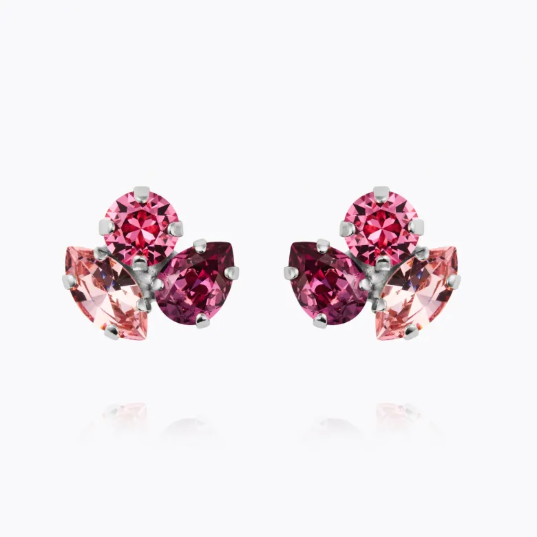 Caroline Svedbom Ana örhängen, Dark Rose Combo – Rhodium