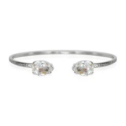 Caroline Svedbom Armband Petite Drop Rhodium / Crystal