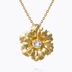 Caroline Svedbom Blossom Halsband / Crystal (Guld)