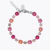Caroline Svedbom Calanthe Armband Rhodium / Coral Combo