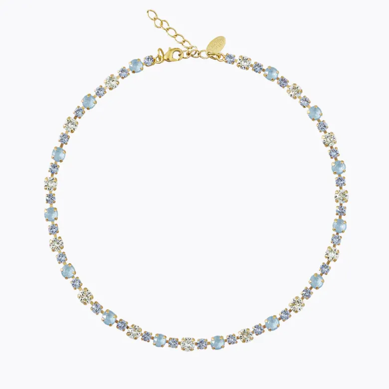 Caroline Svedbom Calanthe Halsband/ Sky Combo (Guld)