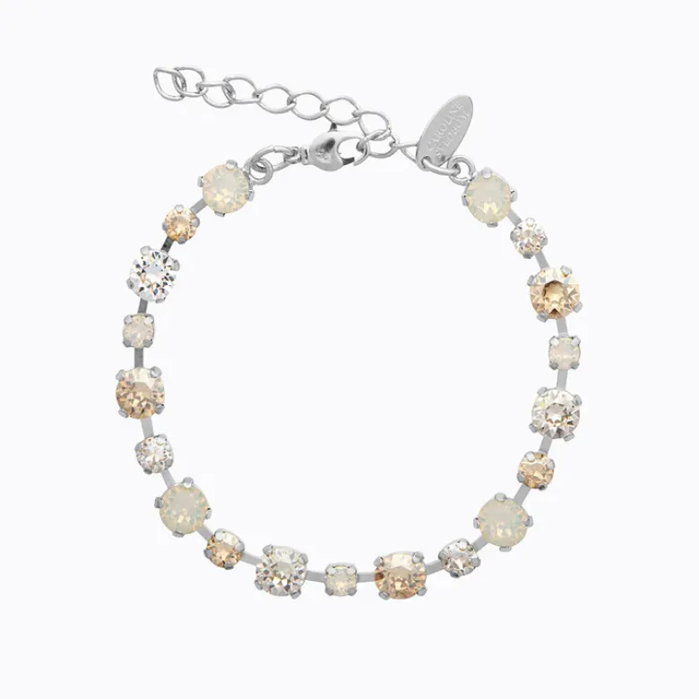 Caroline Svedbom Calanthe Armband Rhodium / White Combo