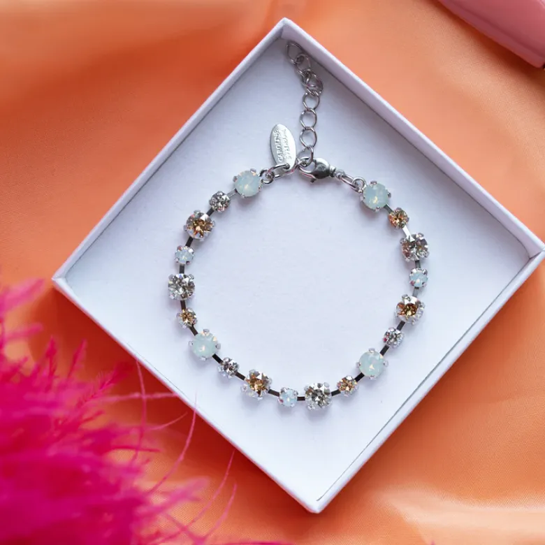 Caroline Svedbom Calanthe Armband Rhodium / White Combo