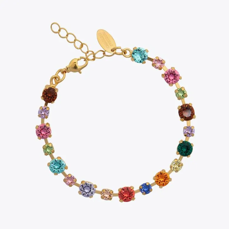 Caroline Svedbom Calanthe Armband Guld / Rainbow Combo