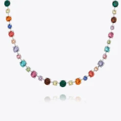 Caroline Svedbom Calanthe Halsband/ Rainbow Combo (Rhodium)