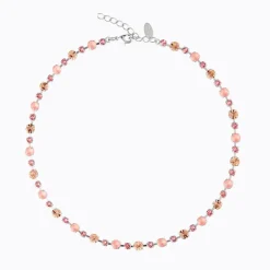 Caroline Svedbom Calanthe Halsband/ Flamingo Combo (Rhodium)