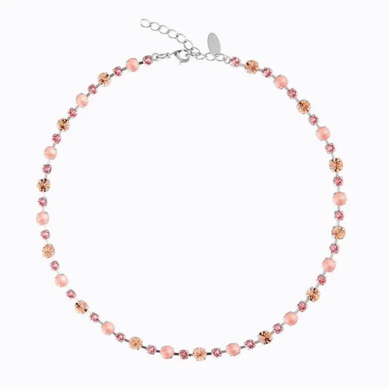 Caroline Svedbom Calanthe Halsband/ Flamingo Combo (Rhodium)