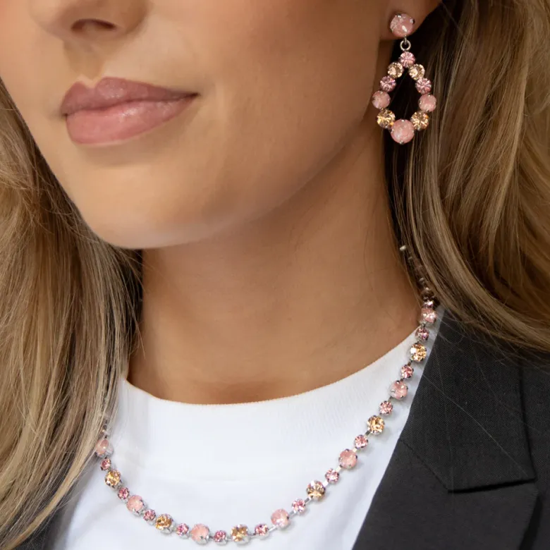 Caroline Svedbom Calanthe Halsband/ Flamingo Combo (Rhodium)