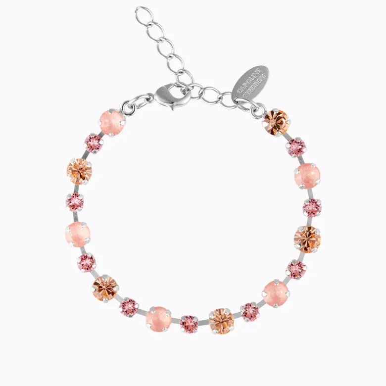 Caroline Svedbom Calanthe Armband/ Flamingo Combo (Rhodium)
