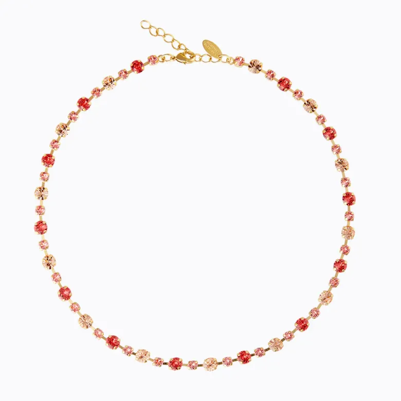 Caroline Svedbom Calanthe Halsband/ Peach Combo (Guld)