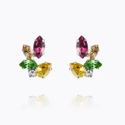 Caroline Svedbom Clare Örhängen, Autumn Bloom Combo – Rhodium