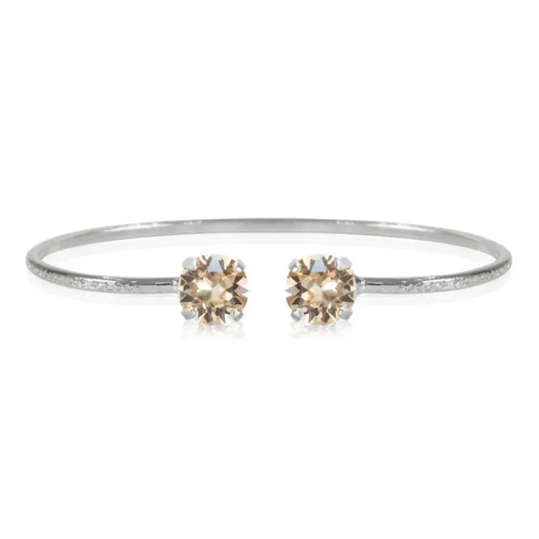 Caroline Svedbom Classic Petite Armband Rhodium / Silk