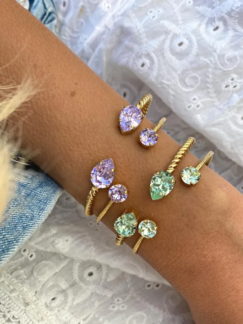 Caroline Svedbom Classic Petite Armband Guld / Chrysolite
