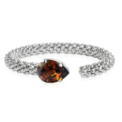Caroline Svedbom Classic Rope Armband Rhodium / Smoked Topaz