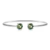 Caroline Svedbom Classic Petite Armband Rhodium / Chrysolite