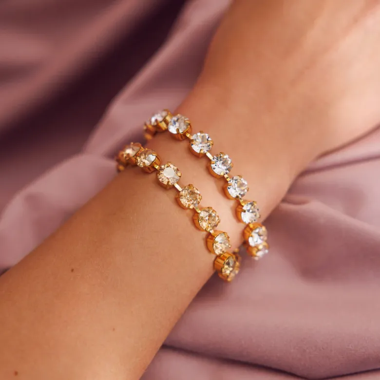 Caroline Svedbom Cora Armband / Crystal (Rhodium)