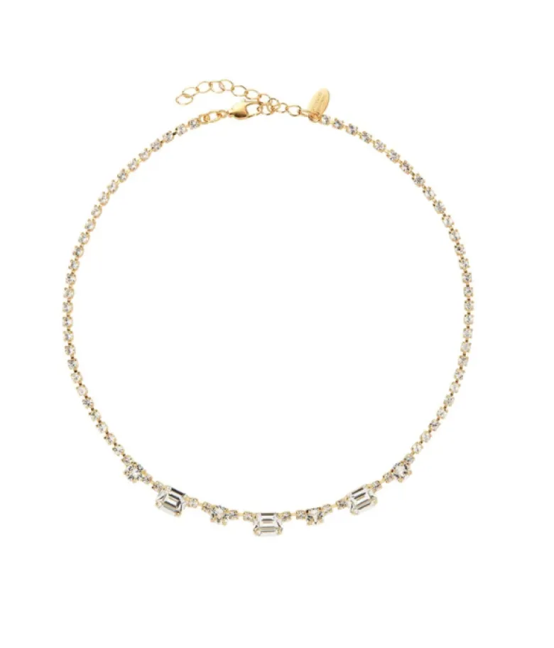 Caroline Svedbom Corinna Halsband / Crystal (Guld)