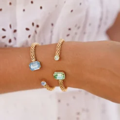 Caroline Svedbom Daria Armband/ Peridot / Chrysolite (Rhodium)