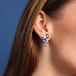 Caroline Svedbom Demi Örhängen/ Blue Combo (Guld)