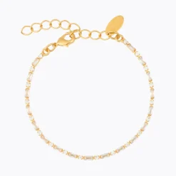 Caroline Svedbom Evelyne Armband Crystal – Guld