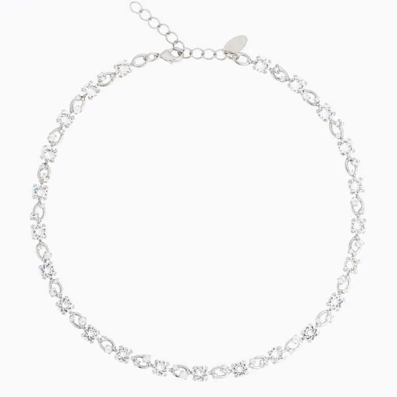 Caroline Svedbom Fay Halsband, Crystal – Rhodium