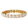 Caroline Svedbom Gia Stretch Armband Guld / Pearl