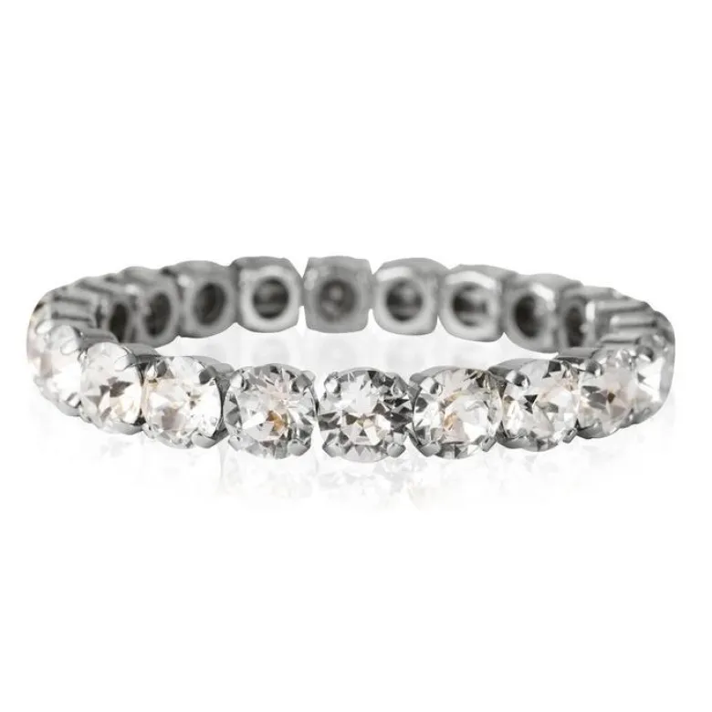 Caroline Svedbom Gia Stretch Armband Rhodium / Crystal