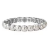 Caroline Svedbom Gia Stretch Armband Rhodium / Pearl