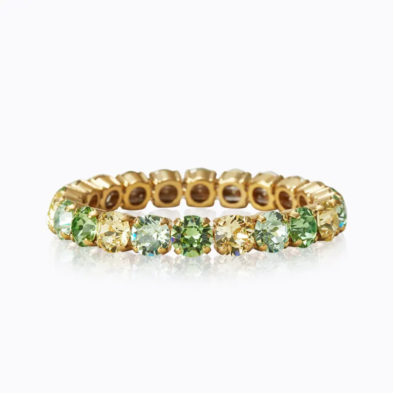 Caroline Svedbom Gia Stud Armband/ Lime Combo (Guld)
