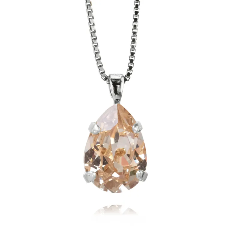 Caroline Svedbom Halsband Mini Drop Silk (Rhodium)