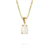 Caroline Svedbom Halsband Petite Drop White Opal (Guld)